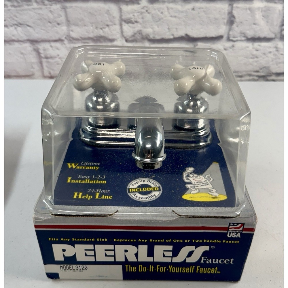 Vintage Peerless Lavatory Faucet Bathroom Model 3120 Made In USA